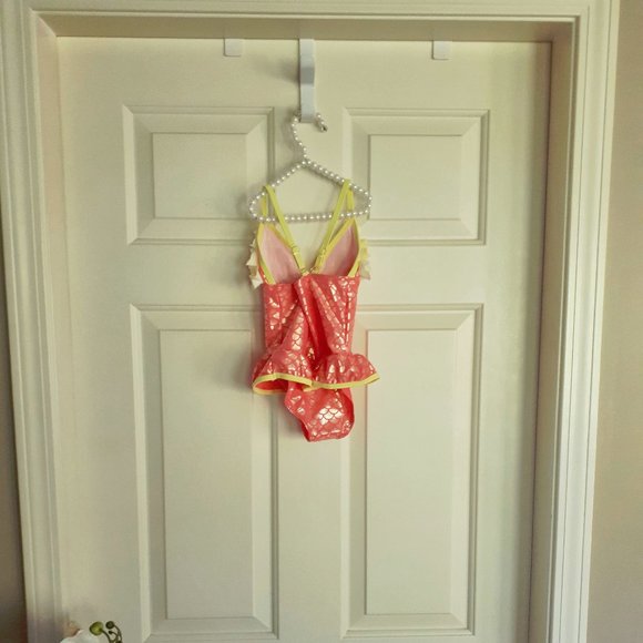 NWT Floatimini Mermaid Petal one piece yellow and pink swimsuit, 3T - Picture 5 of 6